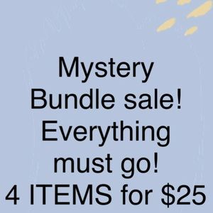 Mystery bundle (t-shirts, candles, SPONGELLE’s, keychain mini perfume a mixture.